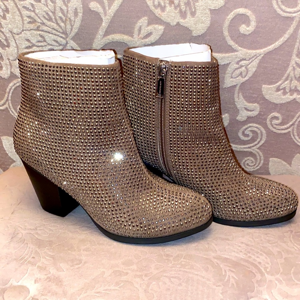 Juicy Couture Women's Sequined Ankle AVORA Booties
